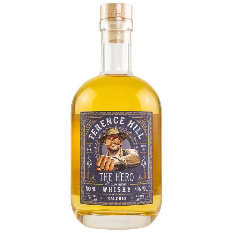 Terence Hill The Hero RAUCHIG /peated 49% Alc. 0,7l St. Kilian Distillers